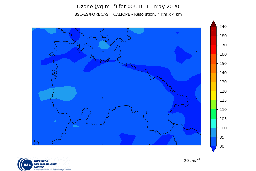 Predicción de ozono en La Rioja para hoy